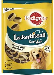 Pedigree Leckerbissen Mini-Happen Hundesnack Rind mit Käse ohne Farb- und Aromastoffe 140g - 12 x 140 g – Bild 1 von 8