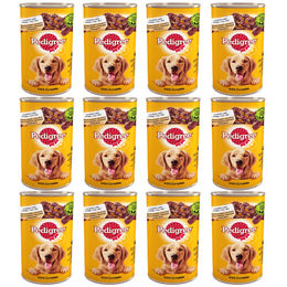 Pedigree Nassfutter für adulte Hunde mit Huhn in Gelee 12 x 1200 g - 12 x 1200 g – Bild 1 von 3