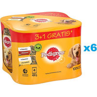 Produktbild von Pedigree Nassfutter mit Huhn und Rind in Gelee für adulte Hunde 24x400 g - 24 x 400 g
