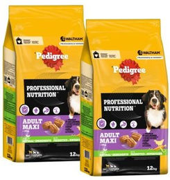 Pedigree Professional Nutrition Adult Hundefutter für große Rassen mit Geflügel und Gemüse 2x 12 kg - 2 x 12 kg – Bild 1 von 2