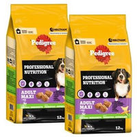 Produktbild von Pedigree Professional Nutrition Adult Hundefutter für große Rassen mit Geflügel und Gemüse 2x 12 kg - 2 x 12 kg