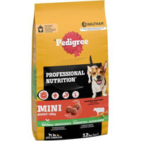 Produktbild von Pedigree Professional Nutrition Adult Mini Trockenfutter mit Rind für kleine Hunde 12 kg