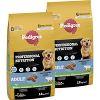 Produktbild von Pedigree Professional Nutrition Hundefutter Adult mit Rind und Gemüse für mittelgroße und große Hunde 2x12 kg