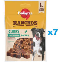 Produktbild von Pedigree Ranchos Cubes Belohnungssnack für adulte Hunde mit Ente ohne Zucker und Farbstoffe 7x70 g - 7 x 70 g