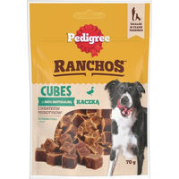 Produktbild von Pedigree Ranchos Cubes Belohnungssnack für Hunde mit Ente ohne Farb- und Aromastoffe und ohne Zucker 70 g - 70 g
