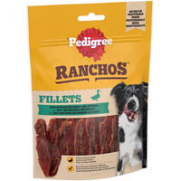Produktbild von Pedigree Ranchos Fillets Hundetrockenfleisch Ente und Huhn ohne Zucker 7 x 70 g