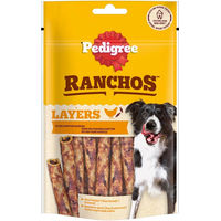 Produktbild von Pedigree Ranchos Layers Kausnack für Hunde mit Huhn und Rind getreidefrei 8 x 60 g - 8 x 60 g