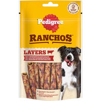 Produktbild von Pedigree Ranchos Layers Kausnack für Hunde mit Rind und Huhn getreidefrei 8 x 60 g - 8 x 60 g