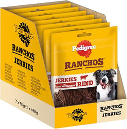 Pedigree Ranchos Originals Hundesnacks mit hohem Fleischanteil Rind Trockenfleisch 70 g - 7 x 70 g – Bild 1 von 13