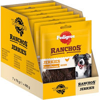 Produktbild von Pedigree Ranchos Originals Hundesnacks mit Huhn Trockenfleisch hoher Fleischanteil 490 g - 7 x 70 g