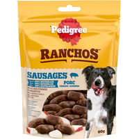 Produktbild von Pedigree Ranchos Sausages Belohnungssnack für Hunde 60 g