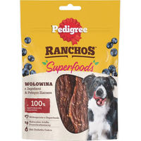 Produktbild von Pedigree Ranchos Superfoods Funktionssnack für Hunde mit Rind ohne Zucker und Farbstoffe 70g - 7 x 70 g