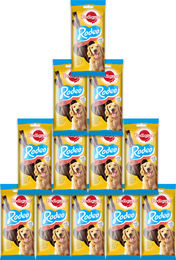 Pedigree Rodeo Kausnack für Hunde mit Rind ohne künstliche Farb- oder Aromastoffe ab 4 Monaten 12 x 122 g – Bild 1 von 1