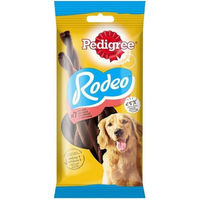 Produktbild von Pedigree Rodeo Kausnack für Hunde mit Rind ohne Farb- und Aromastoffe 10x 122 g - 10 x 122 g