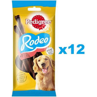 Produktbild von Pedigree Rodeo Zahnpflege-Snack für Hunde mit Rind ohne Farb- und Aromastoffe 12x122 g - 12 x 122 g