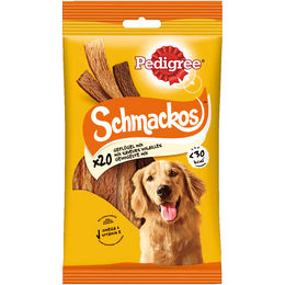 Produktbild von Pedigree Schmackos Kausnack Geflügel Mix für Hunde Adult 9 x 20 Stück - 9 x 20 Stk.