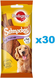 Pedigree Schmackos Multi Mix Belohnungssnack für Hunde mit Rind, Geflügel und Lamm 30x36 g - 30 x 36 g – Bild 1 von 7