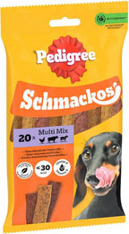 Pedigree Schmackos Multi Mix Hundesnacks Kausnack für Hunde Adult mit Rind, Lamm und Geflügel ohne Farb- und Aromastoffe 9 x 20 Stück - 9 x 20 Stk. – Bild 1 von 8