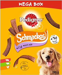 Pedigree Schmackos Multi Mix Hundesnacks mit Rind, Lamm und Geflügel ohne Farb- und Aromastoffe 790 g - 110 x 790 g – Bild 1 von 9