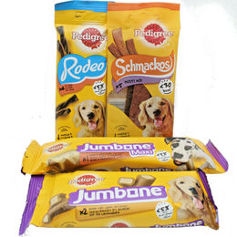 Pedigree Schmackos Rodeo Jumbone Zahnpflege Kaustangen Hund Leckerli für Adult und Riesenrassen – Bild 1 von 2