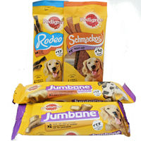 Produktbild von Pedigree Schmackos Rodeo Jumbone Zahnpflege Kaustangen Hund Leckerli für Adult und Riesenrassen
