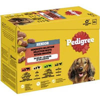 Produktbild von Pedigree Senior Hundefutter Gemischte Selektion Stückchen in Gelee 24 x 100 g - 12 x 100 g
