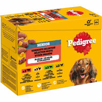Produktbild von Pedigree Senior Hundefutter Gemischte Selektion Stückchen in Gelee 24x100 g