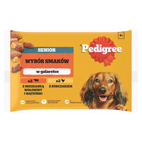 Produktbild von Pedigree Senior Nassvollnahrung für Hunde Stückchen in Gelee 4x100g