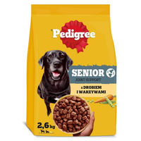 Produktbild von Pedigree Senior Trockenfutter mit Geflügel und Huhn für ältere Hunde 2,6 kg