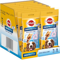 Produktbild von Pedigree Zahnpflege-Snack für Hunde ohne Farb- und Aromastoffe und ohne Zucker 500g - 14 x 5 Stk.