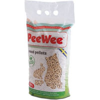 Produktbild von PeeWee Bio Holzstreu Katzenstreu Unparfümiert 18 kg (2x 9 kg) - 3 kg