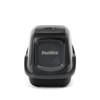 Produktbild von PeeWee EcoHus Haubentoilette geschlossenes Katzenklo aus Kunststoff in Schwarz-Anthrazit