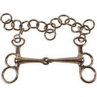 Produktbild von Pelham Gebiss für Pferde von Umbria Equitazione aus Edelstahl in Silber und Braun