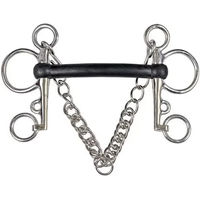 Produktbild von Pelham HorseGuard RS Gebiss aus Gummi in Silber und Schwarz für Pferde