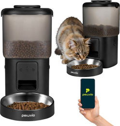 Peluvio CRISPY WIFI CAT Katzen-Futterspender mit App-Steuerung 4,5L Schwarz – Bild 1 von 5