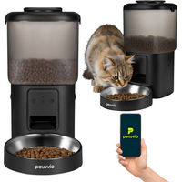 Produktbild von Peluvio CRISPY WIFI CAT Katzen-Futterspender mit App-Steuerung 4,5L Schwarz