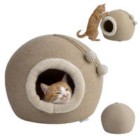 Produktbild von Peluvio Flurby Kratzbaum für Katzen mit Haus aus Sisal 45x45x37 cm