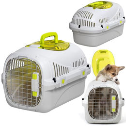 Peluvio Safy Hundetransportbox aus Kunststoff für kleine Hunde bis 5 kg in Größe S – Bild 1 von 3