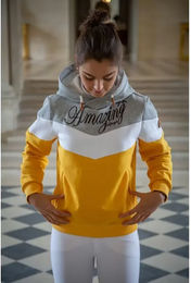 Produktbild von Pénélope Artémis Kapuzenpullover für Damen aus Baumwolle Gelb Bunt Größe XS