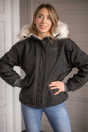 Produktbild von Pénélope Blouson Damen Winterjacke Schwarz Grau
