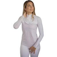 Produktbild von Pénélope Debbie Turnierpolo für Damen mit langen Ärmeln in Weiß oder Terrakotta Größe XL