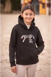 Produktbild von Pénélope Kinder Hoodie Eden Schwarz aus Baumwolle Grösse 8 Jahre