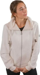 Pénélope Laponia Reit-Hoodie Full Zip Sweatshirt für Mädchen in Weiß aus Baumwolle – Bild 1 von 1