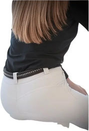 Pénélope Ledergürtel für Damen in Beige und Braun 80 cm – Bild 1 von 1