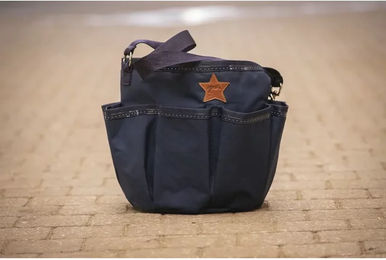 Pénélope Putztasche für Sattelzubehör aus Stoff in Schwarz und Blau – Bild 1 von 1
