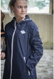 Pénélope Rainday Regenmantel für Damen zum Reiten wasserdicht in Marineblau – Bild 1 von 1