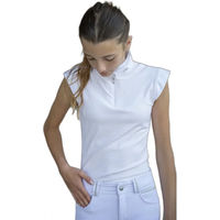 Produktbild von Pénélope Reitshirt für Mädchen zum Turnier-Reitpolo in Weiß oder Gelb