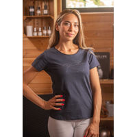 Produktbild von Pénélope Reitshirt PEP Iconics Strass Blau für Damen aus Baumwolle