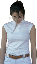 Produktbild von Pénélope Reitshirt Seville für Damen in Weiß oder Gelb Größe XL