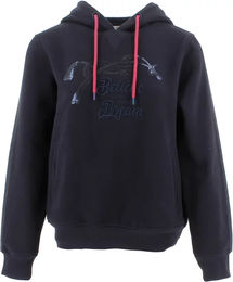 Produktbild von Pénélope Reitsport-Hoodie Damen Topty aus Baumwolle Schwarz Blau XS